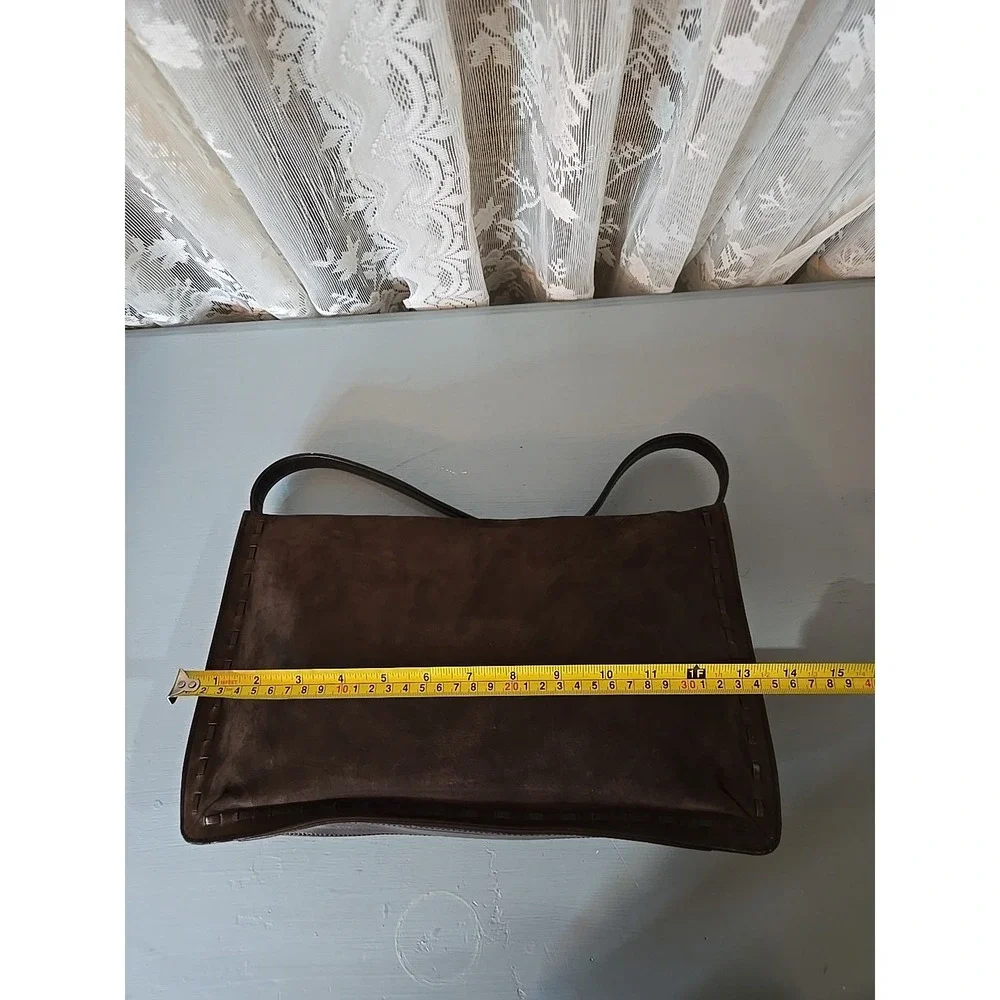 Vintage Coach 9476 Suede NUBUCK shoulder bag, turkey, brown leather (S7) - Picture 9 of 14